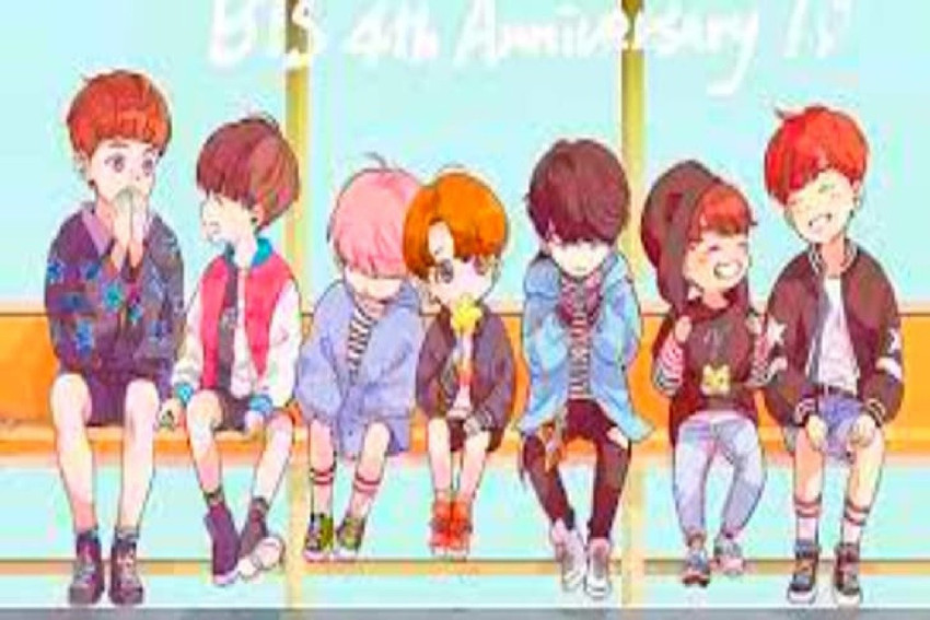 Bts wallpaper deals anime
