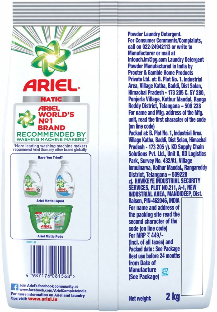 Ariel laundry best sale powder