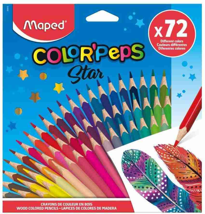 Maped Color'Peps Triangular Colored Pencils, Assorted Colors 1 Set