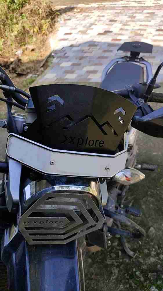Xplore Metal Offroad Visor For Hero XPulse 200 Bike Headlight