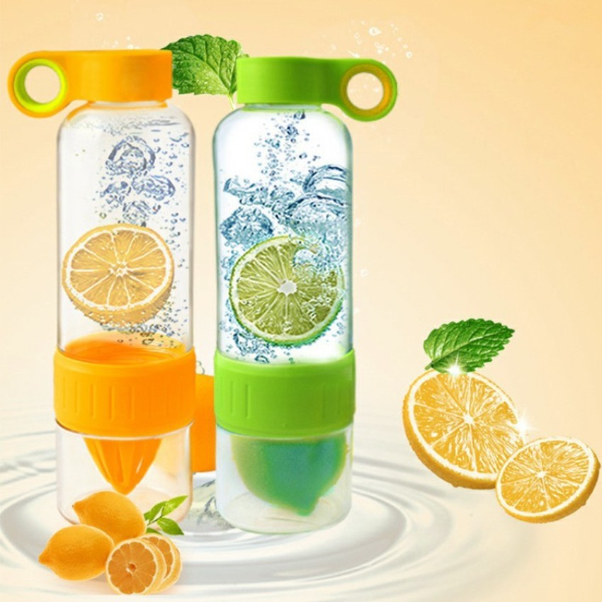 700ml Fruit Infuser Water Bottle With Straw Summer Lemon Juice
