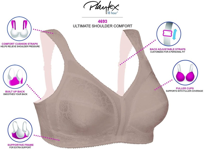Playtex 4693 Women Full Coverage Lightly Padded Bra - Buy Playtex 4693  Women Full Coverage Lightly Padded Bra Online at Best Prices in India