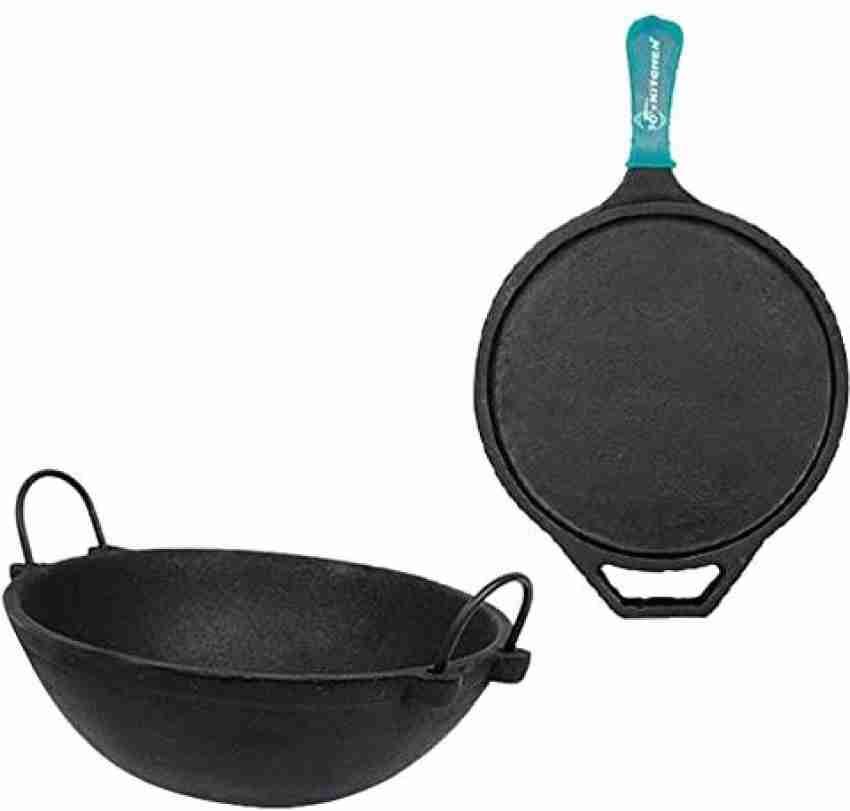 Best Cast Iron Cookware Set, Cast Iron Kadai + Tawa