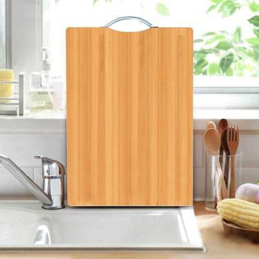 Rusabl Bamboo Chopping Board / Vegetable Cutting Board for Kitchen wit