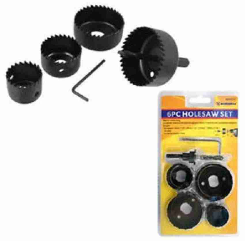 uptodatetools Hole Saw Kit Hole saw set 6 pc Hole Saw Set Drill