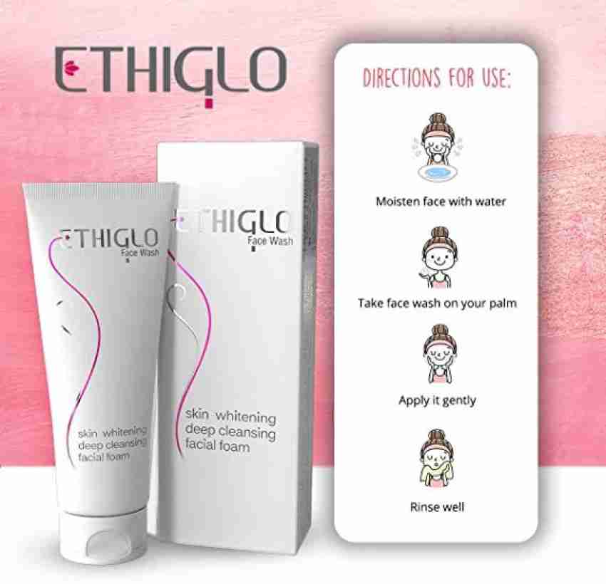 ETHIGLO Skin whitening 200ml Pack of 5 Face Wash Price in