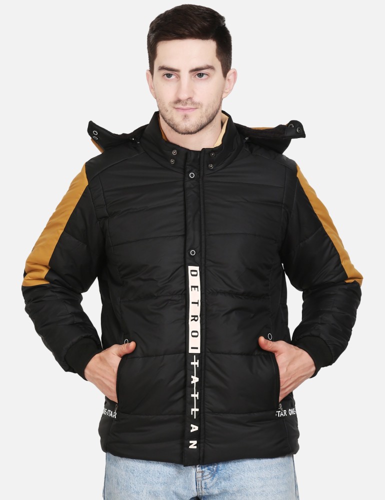 Mens black puffer jacket cheap no hood