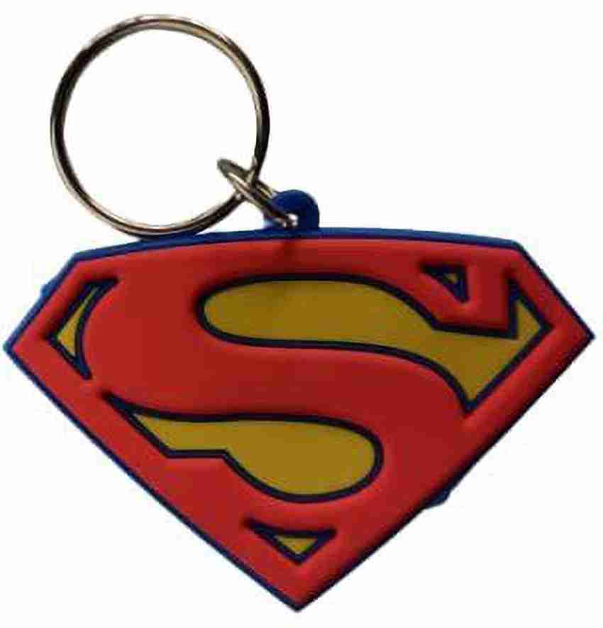 Superman logo keychain hot sale