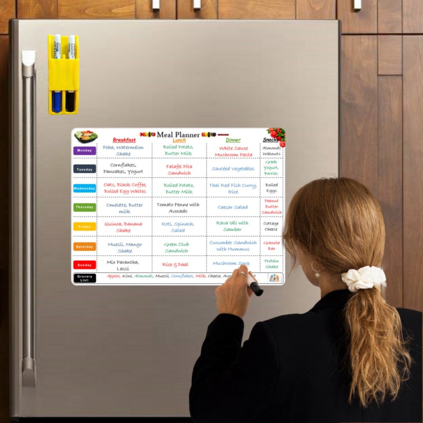 Meal store planner whiteboard