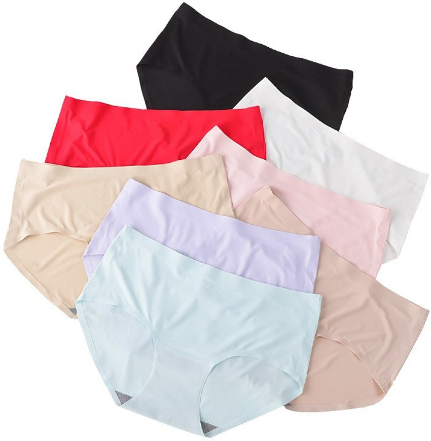 Buy Nyamah Sales 5 Pieces Multicolor Women Cotton Silk Seamless