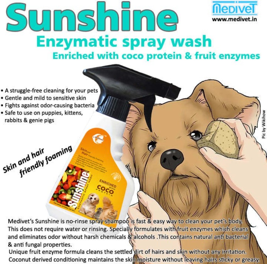 Enzymatic whitening dog clearance shampoo