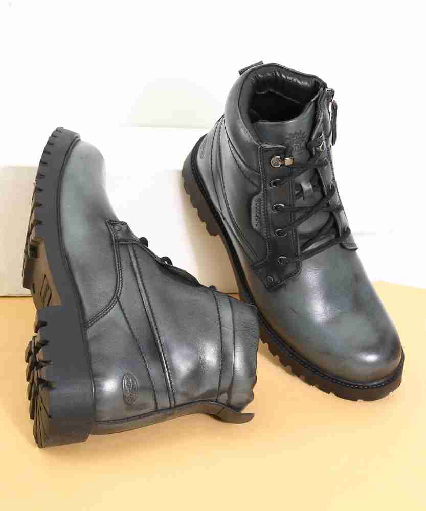 woodland black boots