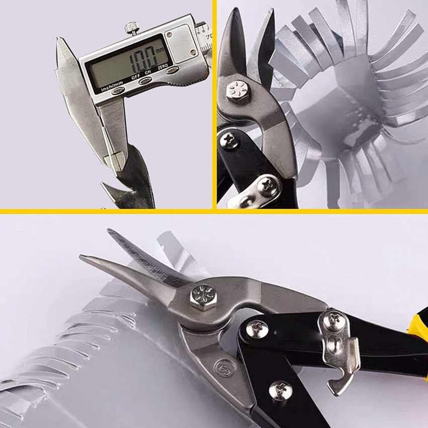 250mm 10inch Straight Cut Aviation Snips Metal Plastic Cutting Pliers