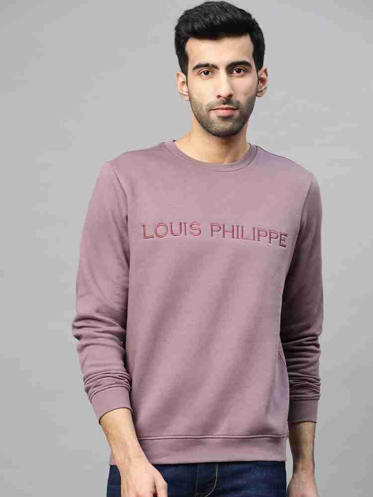 Plain Full Sleeves Men Lilac Round Neck Sweatshirt, Machine wash, Size:  Large at Rs 700/piece in Noida