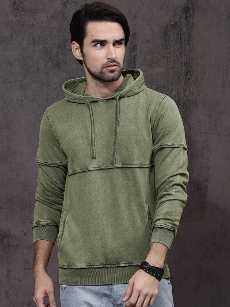 Roadster Full Sleeve Solid Men Sweatshirt