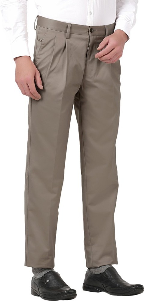 Cotton Polyester Lycra Men's Casual Grey Trousers, Regular Fit at Rs 550 in  Ludhiana