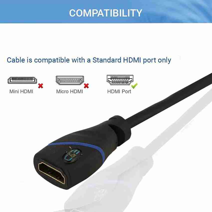 C E HDMI Cable 3.5 m 12 Feet Male to Female Supports Ethernet 3D