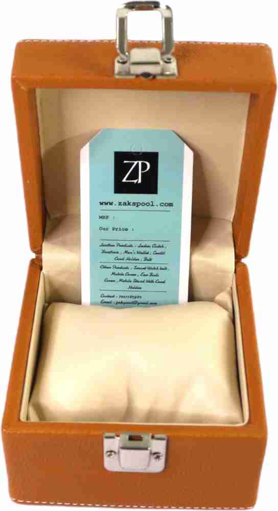 Zakspool Classic Leather Watch Box for single watch Watch Box