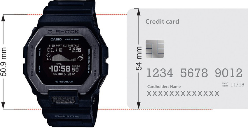 CASIO GBX-100NS-1DR G-Shock Dial Black Resin Strap Digital Watch 