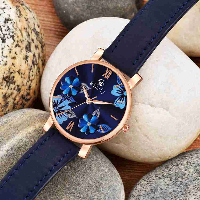 Rizzly Analog Watch For Girls Buy Rizzly Analog Watch For Girls Blue Flowered Watch For Girls And Women Online at Best Prices in India Flipkart