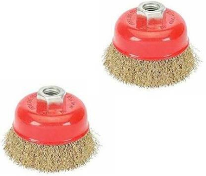 RetailPick Wire Wheel Cup Brush Set for Angle Grinder to Remove Rust, Paint  Wheel Brush (Pack of 2) Wheel Brush Price in India - Buy RetailPick Wire  Wheel Cup Brush Set for