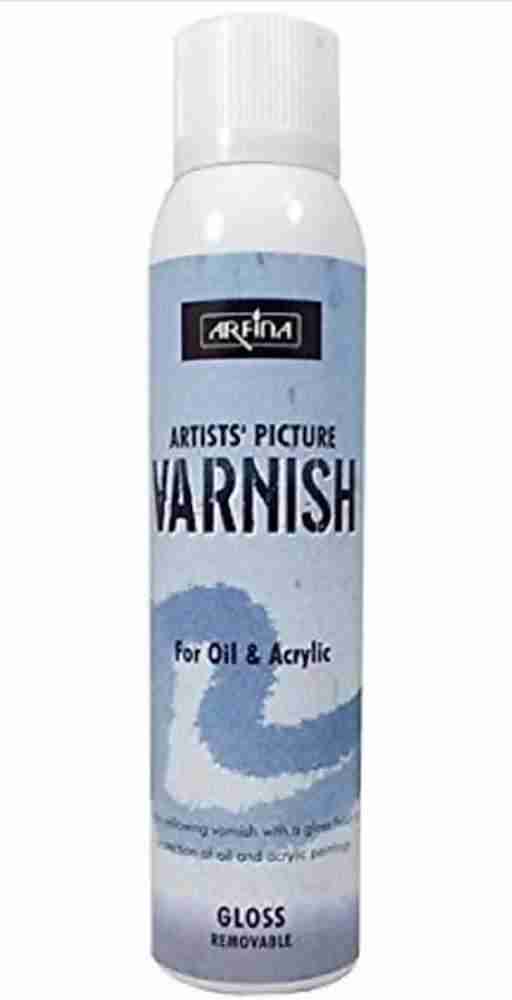 Camlin Artist Picture Varnish Spray for Oil n Acrylic Gloss Varnish (250  ml) : : Home & Kitchen