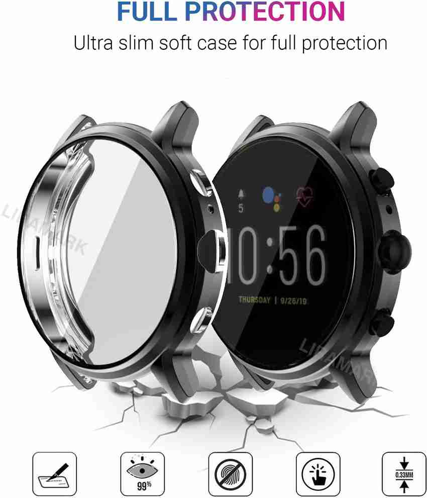 LIRAMARK Bumper Case for Fossil Gen 5 Carlyle Smart Watch With