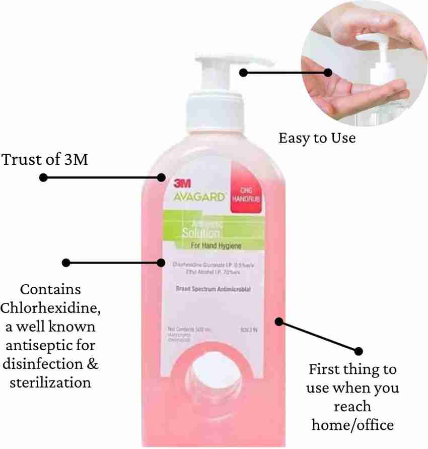 3M Avagard AVAGARD CHG HANDRUB 500ML Hand Rub Bottle