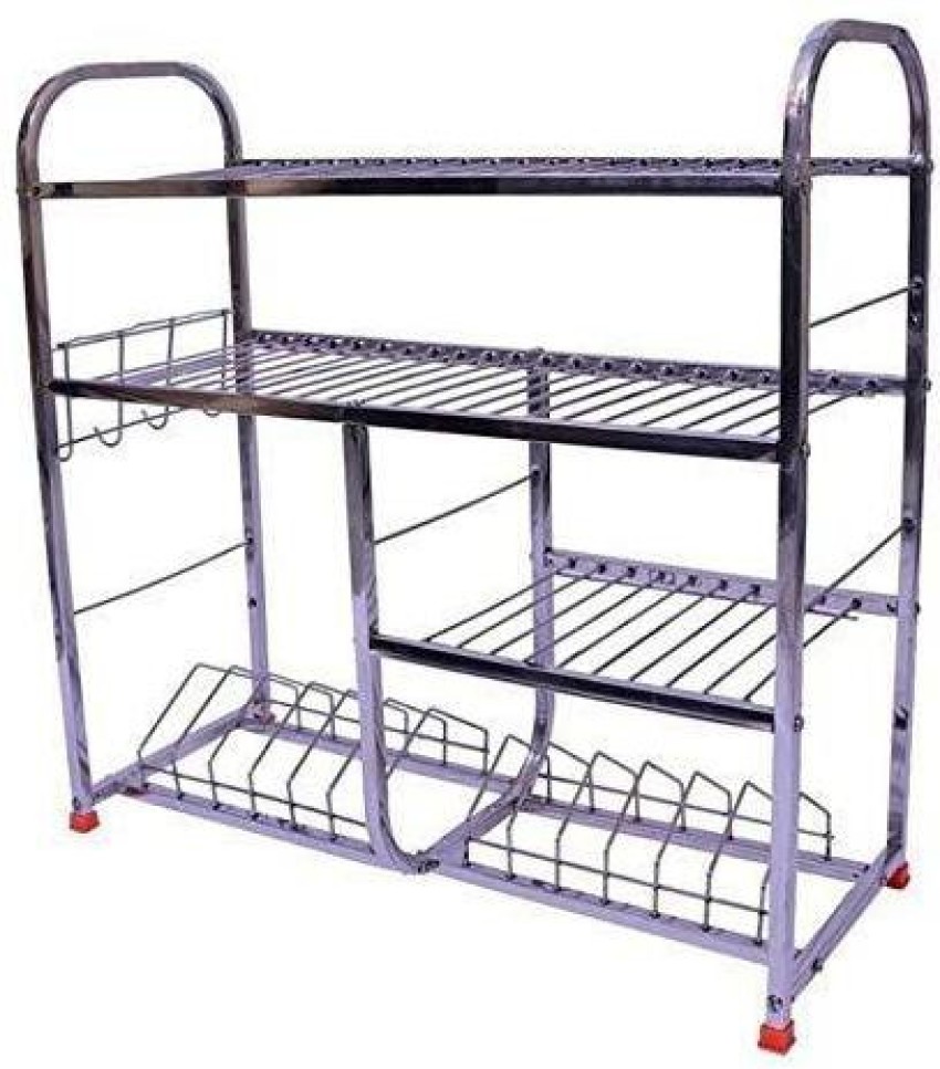 Steel bartan rack discount price