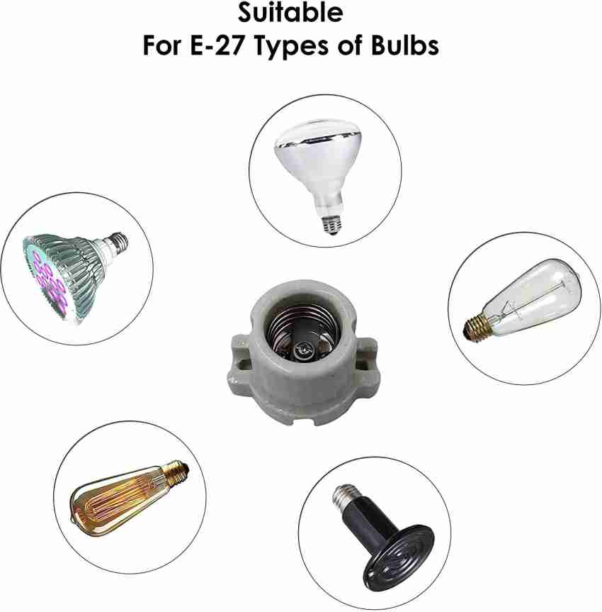 Light bulb holder clearance types