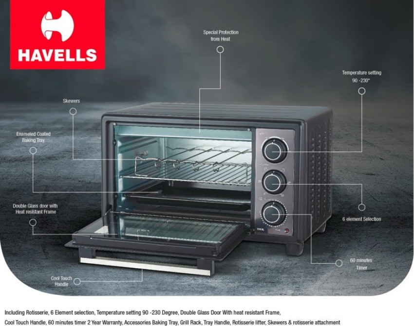 Havells otg oven store 20 litre price