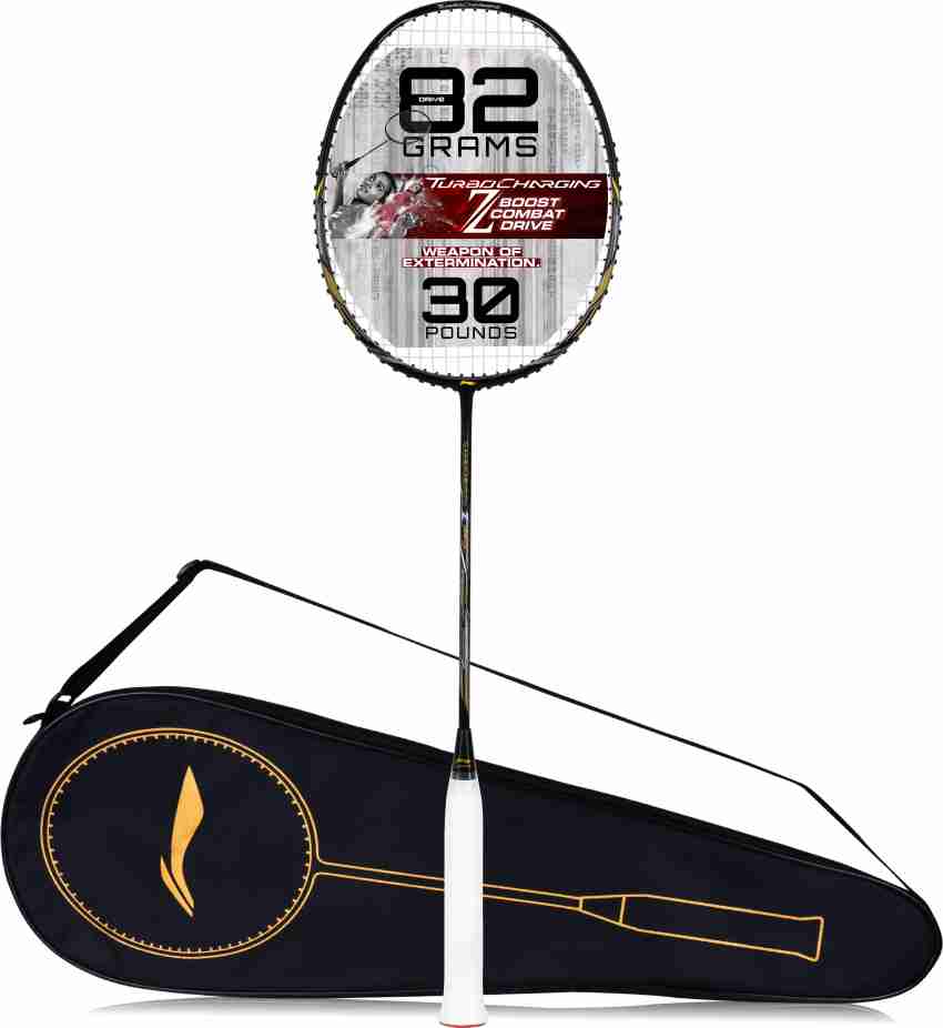 LI-NING Turbo Charging Z Drive Carbon Black, Gold Strung 