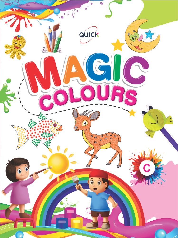 QUICK MAGIC COLOURS- C - Book For Learning With Pictures, Drawing And  Coloring - For 2-5 Year Old Children: Buy QUICK MAGIC COLOURS- C - Book For  Learning With Pictures, Drawing And
