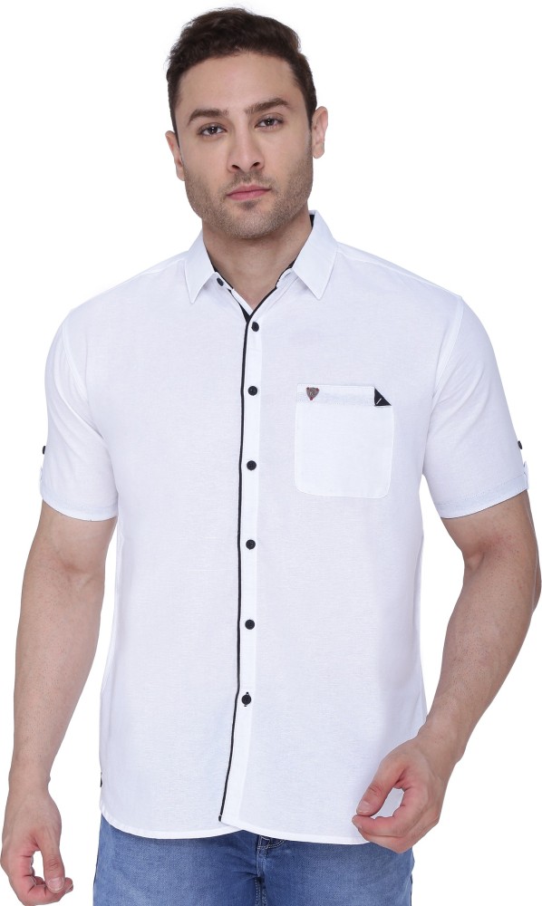 Buy Kuons Avenue Men's Half Sleeve Denim Shirt online