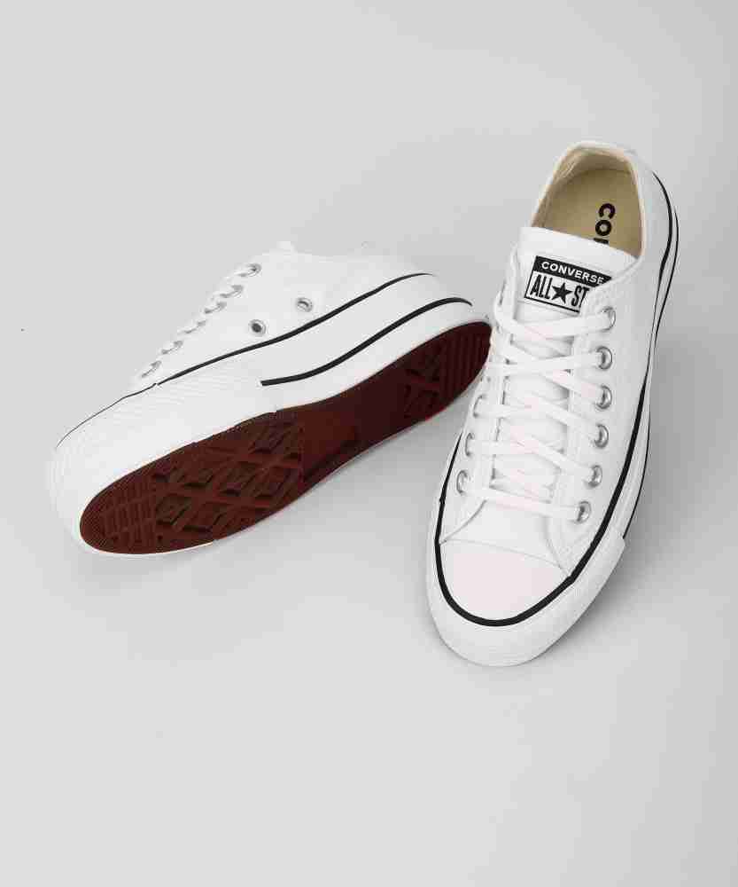 White canvas hot sale converse womens