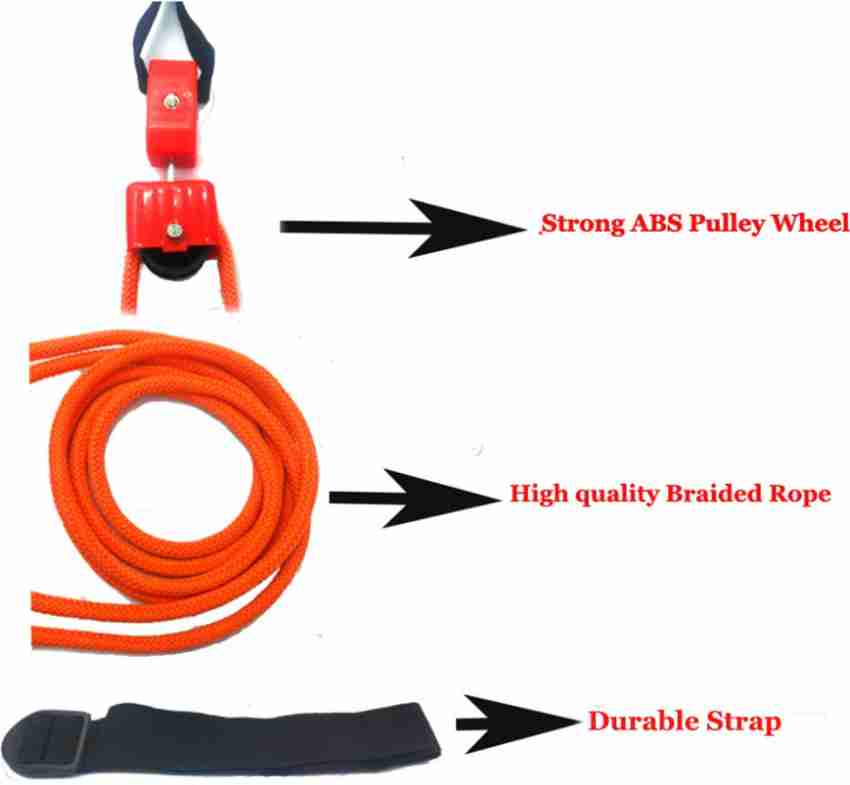 VERNIE Shoulder Hand Pulley Exercise Rope (Orange) Resistance Tube