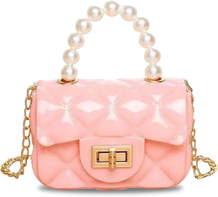 Leather pink Cute Box Style Candy Phone Sling Bag, Size: 8 X 4 X 4 Inches