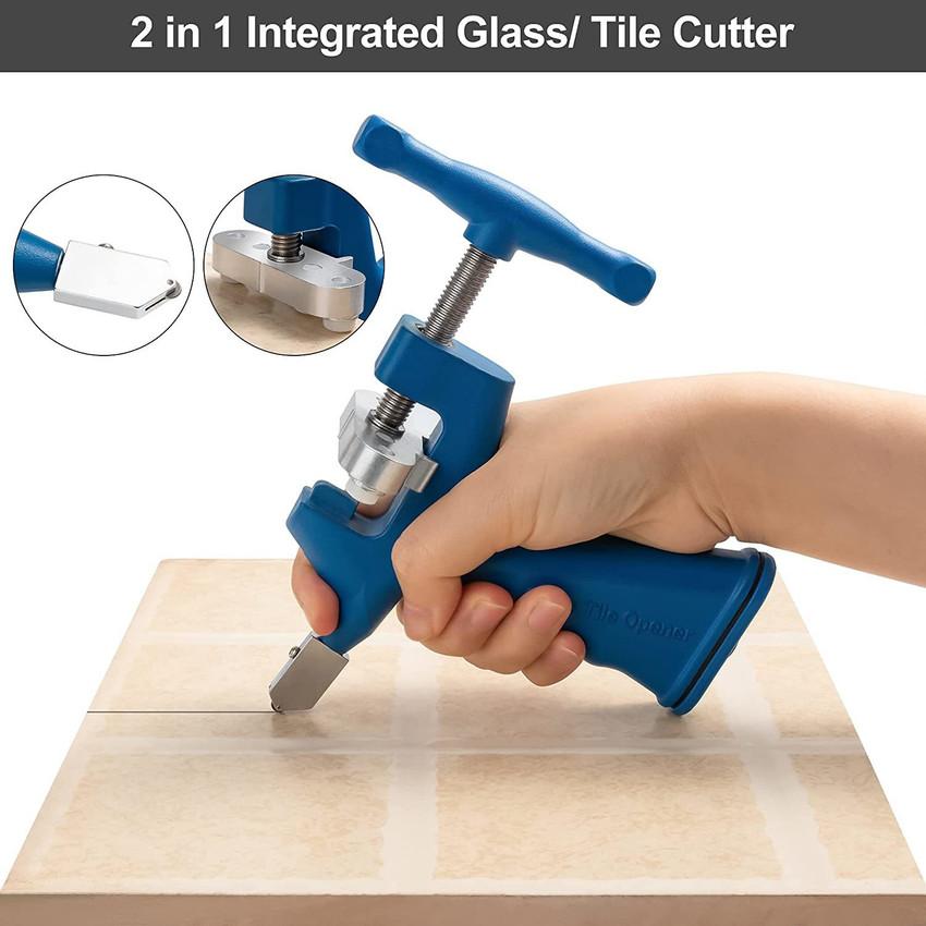 amiciTools 2 in 1 Glass Tile Cutter Hand Tool for Cutting Glass