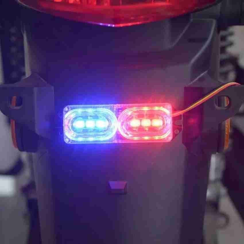 HI-TECH ACCESSORIES 6 led red + blue flashing License Plate Light