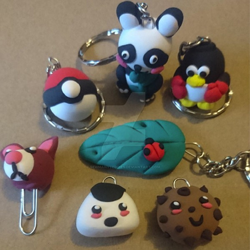 Air dry clay keychain hotsell
