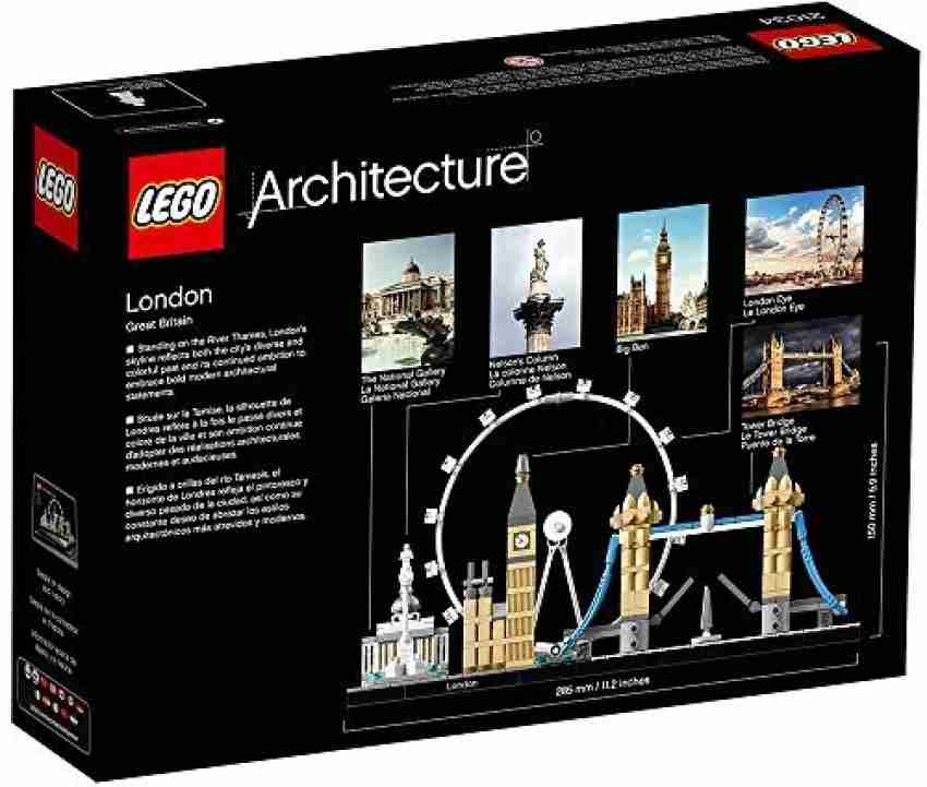 LEGO Architecture London Skyline 21034 Collectible Model Building Kit with  London Eye, Big Ben, and Tower Bridge, Office Home Décor, Skyline