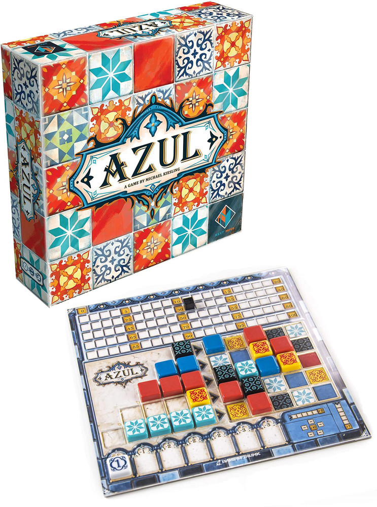  Azul Board Game - Strategic Tile-Placement Game for