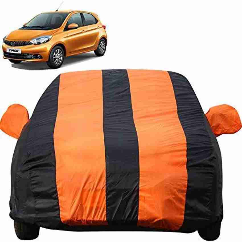 Autofact Car Cover For Tata Tiago With Mirror Pockets Price in