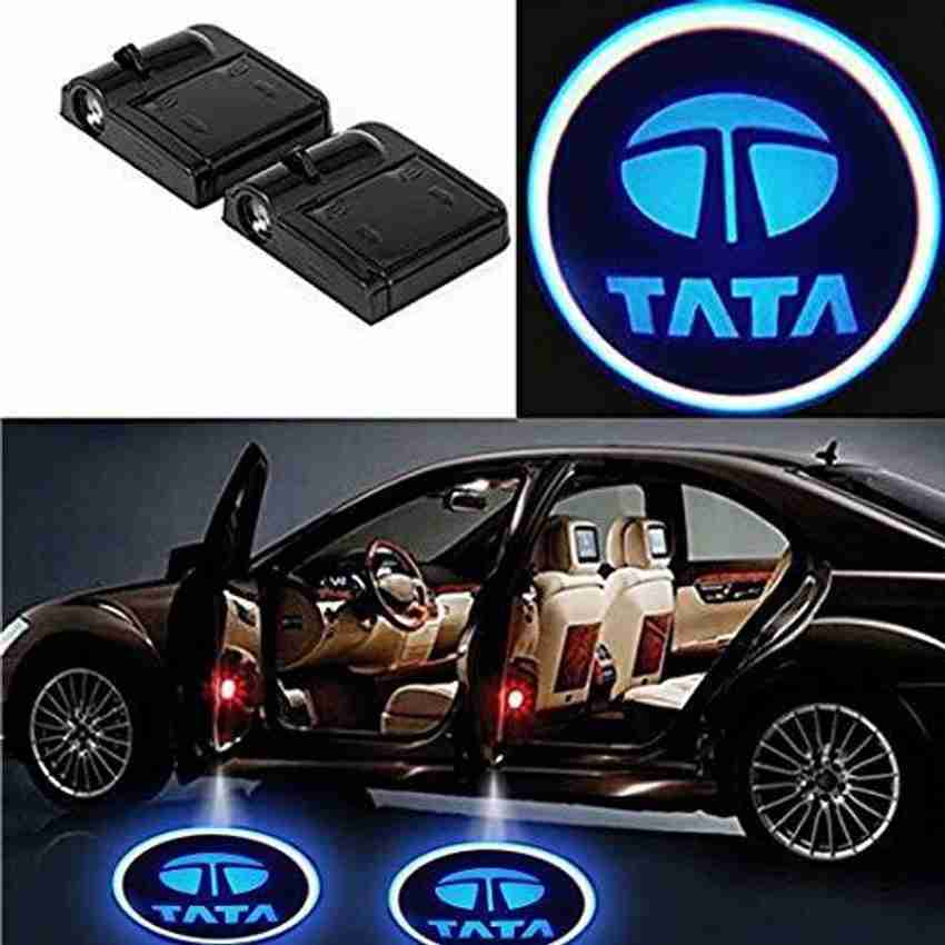 Automaze Wireless Car Welcome Logo Shadow Projector Ghost Lights Kit for Tata Cars Pack of of 2 Car Fancy Lights
