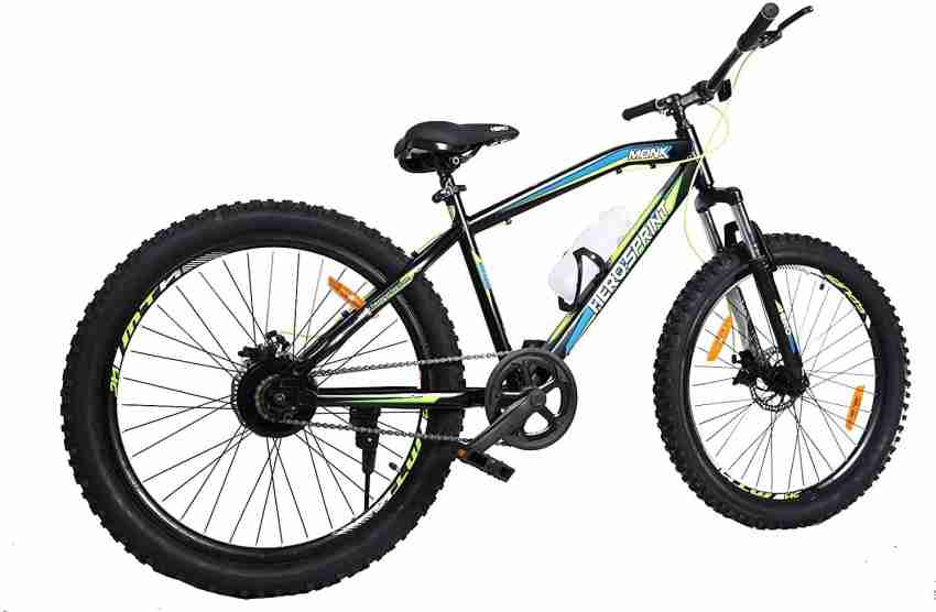 HERO Monk 26 X 3.0 26 T Mountain Hardtail Cycle Price in India