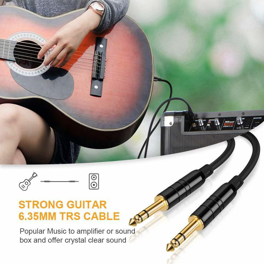 Aux cord top for electric guitar