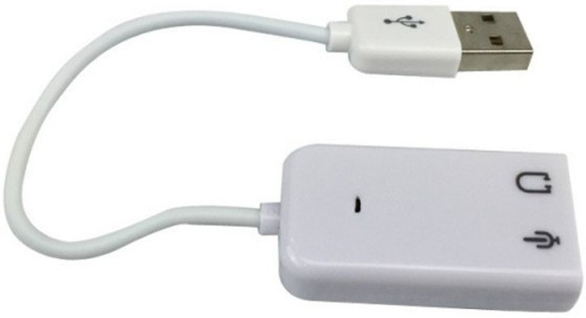 dprui Stereo Audio Cable 0.16 m USB To 3.5mm Mic and Headphone Jack Stereo Headset Audio Adapter USB Sound Card 7.1 dprui Flipkart