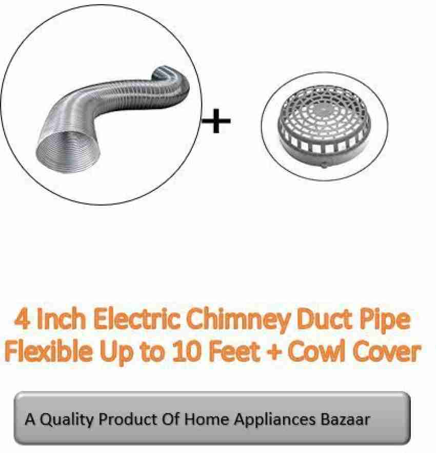 averX 10 Feet (6 Inch) Premium Chimney Aluminium Duct Pipe with Cowl Cover  Hose Pipe Price in India - Buy averX 10 Feet (6 Inch) Premium Chimney  Aluminium Duct Pipe with Cowl