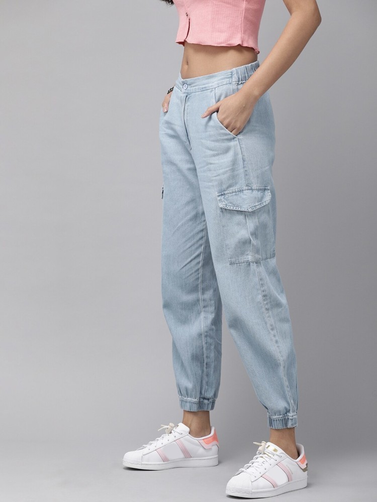 TIPKOO Jogger Fit Women Blue Jeans - Buy TIPKOO Jogger Fit Women Blue Jeans  Online at Best Prices in India