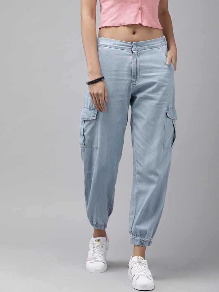 Roadster Jogger Fit Women Blue Jeans - Buy Roadster Jogger Fit Women Blue  Jeans Online at Best Prices in India